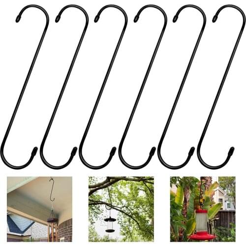 Multifunctional Metal S-shaped Hook Home Kitchen Living Room Bedroom Bathroom Free Punch Storage Hook for Cookware Clothes Hats