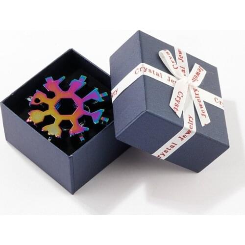 Multi-Tool Portable Pocket Snowflake Wrench Ratchet Combination Metric Socket Wrench Nut Festival Christmas Gift For Repair Tool