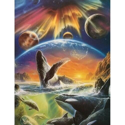 Diamond Embroidery Scenery 5D Diamond Mosaic Needlework Diamond Painting Kits Full Drill