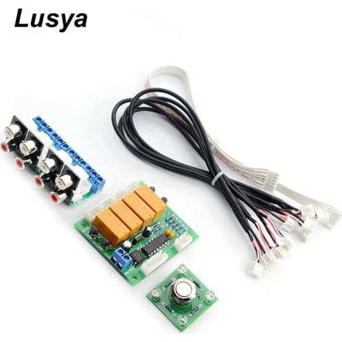 DIY KITS Relay 4-way Audio Input Signal Selector Switching RCA Audio Switch Input Selection Board