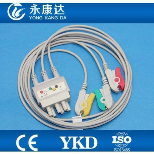 Nihon Kohden BR-019 with 3lead ECG Trunk cable with IEC ,CLIP ECG monitor Cable