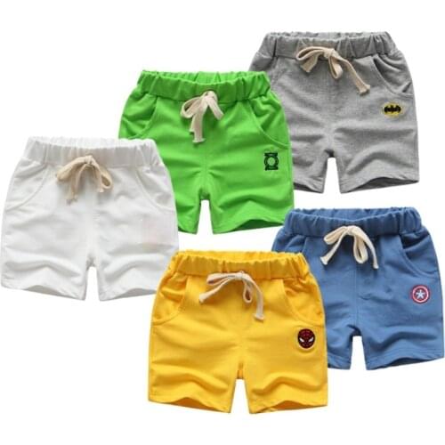 2021Childrens New Childrens Cartoon Cotton Shorts Korean Fashion Summer Childrens Pants Fashion Cartoon Boys' PantsBabyPants