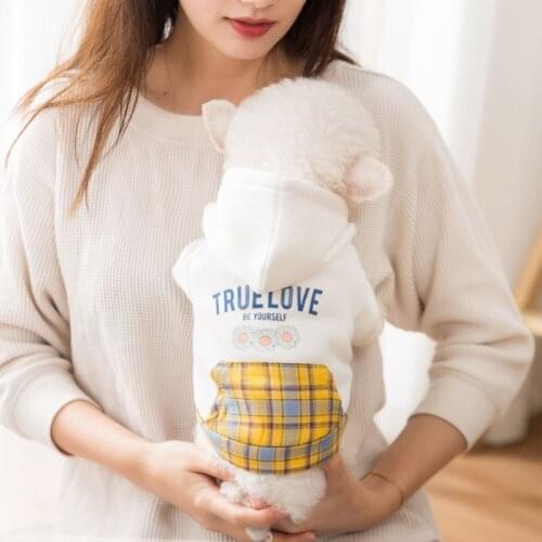 2022 New Pet Hoodie Cat Puppy T-Shirt Coat Autumn/Winter Clothes Apparel Yorkshire Pomeranian Poodle Bichon Schnauzer Costume