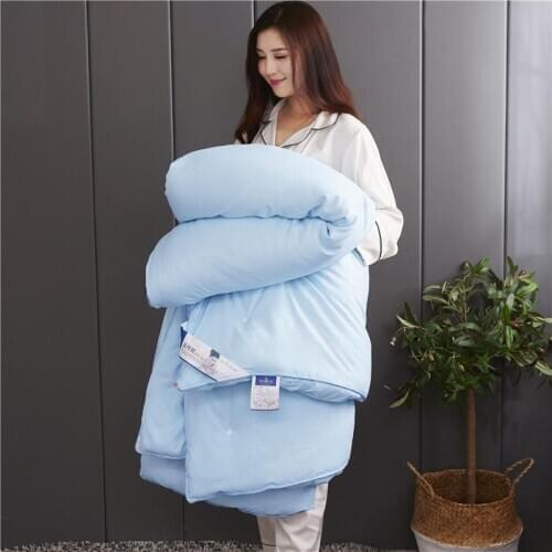 Winter Chinese 100% Mulberry Silk Quilt White Pink Insert Filling Handmade Four Seasons Silk Comforter Blankets Cotton Duvet