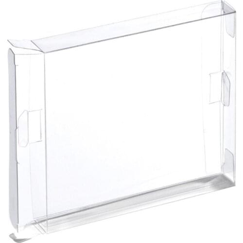 10pcs plastic PET for NES Protector Case for Nintendo game boxes Clear transparent for 8-bit for NES Game Box CIB games