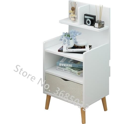 Nordic Bedside Table Shelf Nordic Small Bedroom Nightstands Receive Store Content Simple and Economical Mini Coffee Table