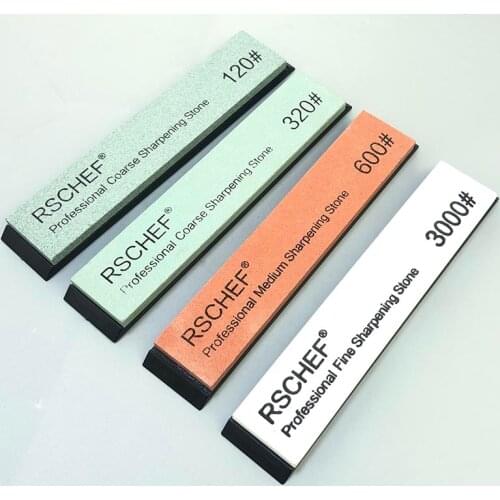 Recommended 4-piece set practical whetstone sharpener fixed steel grinding water and oil stone kitchen tools