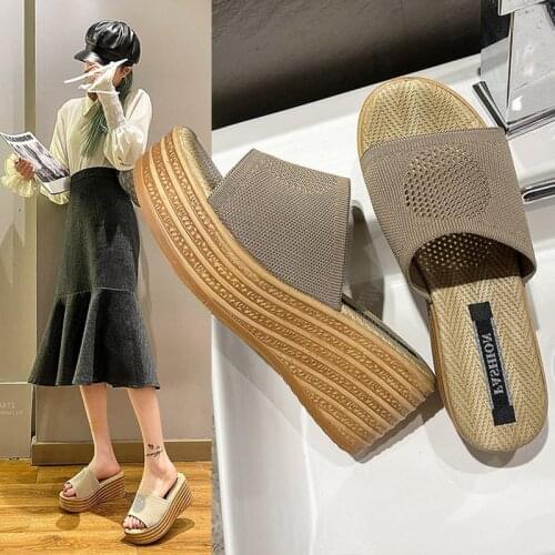Sandals Slippers Women 2021 Home Shoes Wedges Sandals for Women Lightweight SoleHeighten