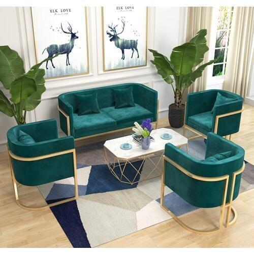 Tieyi Nordic studio talks about sofa clothing store, rest area, beauty salon, reception area, small sofa, simple and modern