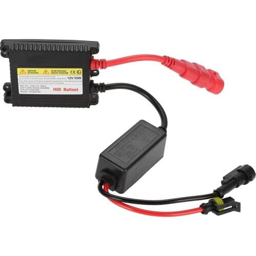 2Pcs Universal Waterproof Digital Xenon DC HID Ballast Replacement 12V 55W Conversion Kit Anti-Shock And Low-Voltage Protection