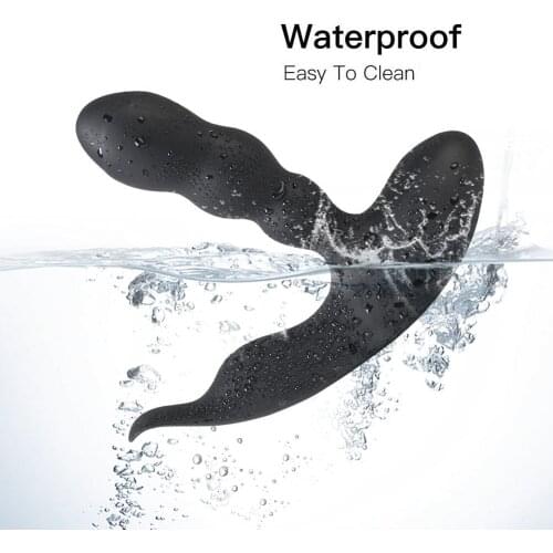 Male Prostate Massage Vibrator Anal Plug Silicone Waterproof Massager Stimulator Butt Delay Ejaculation Ring Toy For Men