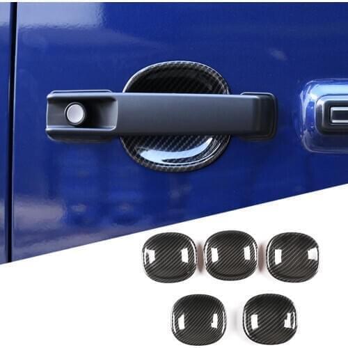 Car Exterior Accessories For Mercedes Benz G Class W463 G350 2019 2020 ABS Black/Carbon Fiber texture Car Door Bowl Cover Trim