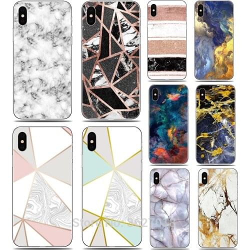 YAZHYUJE For Sony Xperia XA2 XA1 XA3 Ultra PLUS XZ2 XZ3 XZ4 Compact cover soft TPU Marble 1 Patterned Silicone Phone Case