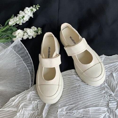 Lady Mary Jane Shoes Single Shoes Summer Casual Fashion College Style Thick-Soled Comfortable And Breathable Sneakers