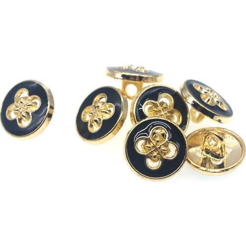 10pcs/lot 12mm Metal new fashion decorative buttons high quality Flower buttons for men shirt suit overcot sewing accessories