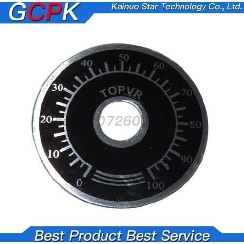5pcs 0-100 WTH118 knob potentiometer knob scale digital scale can be equipped with WX112 TOPVR