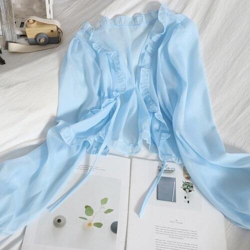 Женские шифоновые рубашки Alisawang China At AliExpress