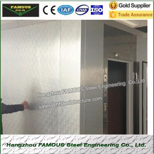 Stucco Embossed Aluminum Cold Storages PU Panel