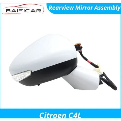 Baificar Brand New Genuine Car Rearview Mirror Assembly Exterior Rear View Cover Glass Left Right for Citroen C4L