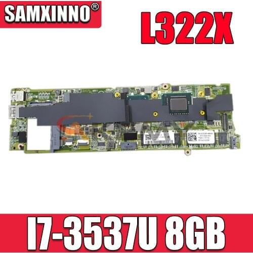 Free shipping For XPS L322X Laptop Motherbaord CN-0YWRXG 0YWRXG YWRXG DAD13BMBCC0 With SR0XG I7-3537U 8GB CPU 100% working well