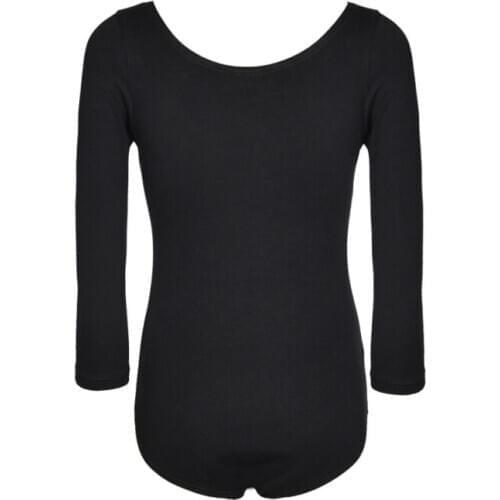 Girls Black Ballet Dress Dancewear Long Sleeve Leotards Toddler Girls Ballet Dancing Dress