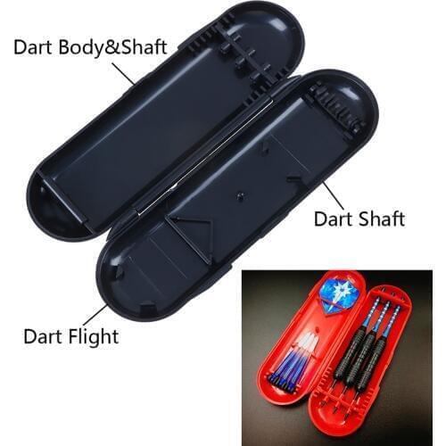 Black Portable Nylon Dart Box Plastic Dart Case for Professional Dart Player