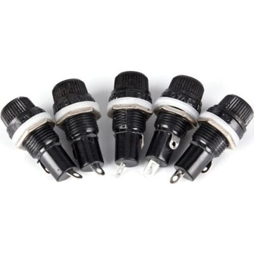 5PCS 5*20mm 6*30mm Fuse Holder 5X20 6X30 Insurance Tube Socket fuse holders for 5*20 6*30 insurance Panel Mount
