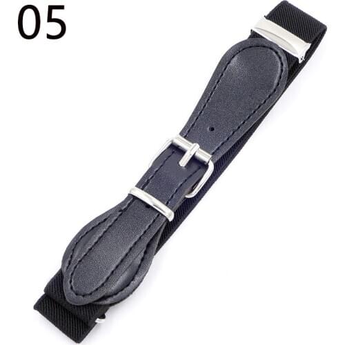 Korean Version Elastic Childrens Elastic Belt Casual Pant Canvas Belt Simple Boys Girls Belt Pin Buckle Belt