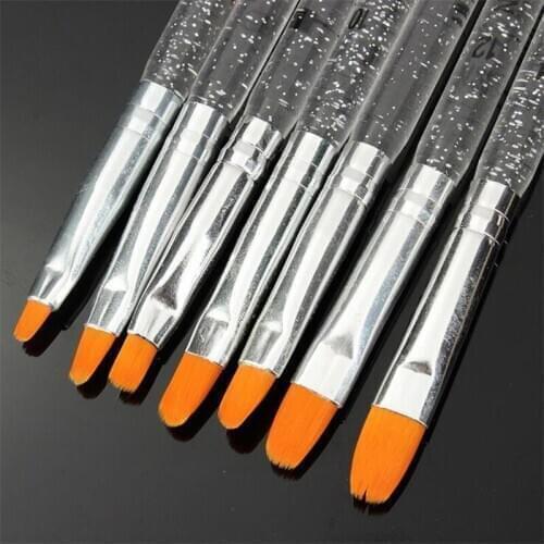 Nail Art Brush Acrylic UV Gel Salon Pen round Head Drawing Painting Tips Manicure brush on gel nail kit