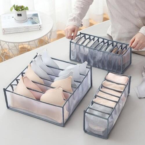 Underwear Storage Box with Compartments Socks Bra Underpants Organizer Drawers Divider Box Storage Box Cabinet Drawer Divider