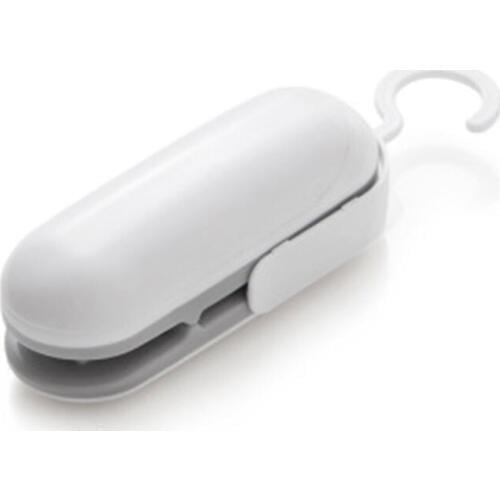Mini Bag Sealer, Handheld 2 in 1 Heat Sealer and Cutter Portable Bag Resealer, Fresh Food Snack Bag Sealer (Gray)