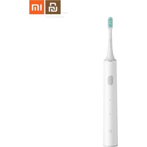 Original Xiaomi Mijia Sonic Electric Toothbrush T300 Rechargeable Waterproof Head Replaceable Brush Head Smart Sonic Toothbrush