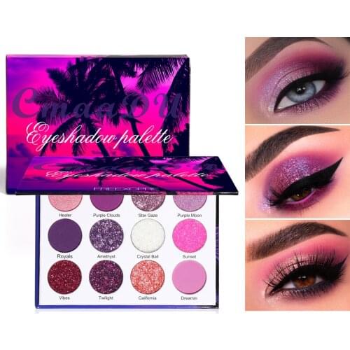 12 Color Song And Dance Makeup Eyeshadow Palette Matte Glitter Eyeshadow Lasting Waterproof Eye Shadow Cosmetic Eye Shadow TSLM2