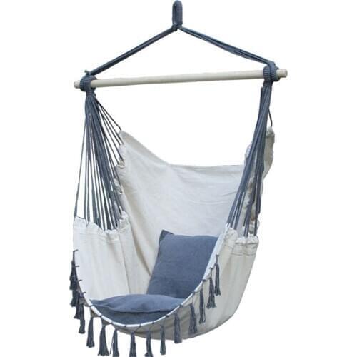 B03-48 Portable Hanging chair Garden Relax Hanging Swing Chair Camping Lazy Chair Hanging Rope Hammock Swings seat Outdoor