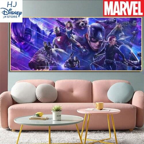 Big Size Home Decor The Avengers Canvas Wall Art Print Painting Marvel Heroes Captain America Posters Picture Living Room Decor