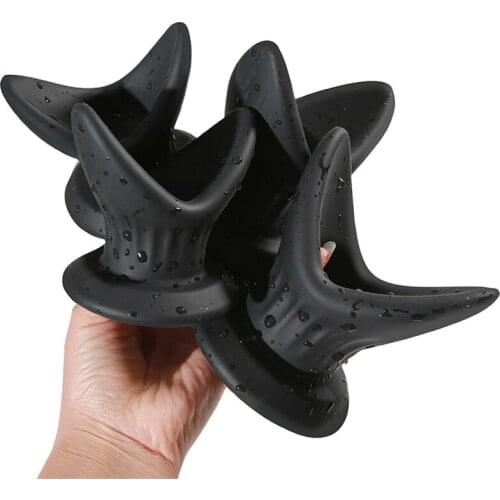 Silicone Hollow Butt Plug Expander Vaginal Anal Dilator Shower Enema Anus Speculum Adult Sex Toys For Man Women Masturbator