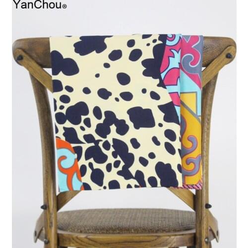 Twill Silk Scarf Square Women Big Shawl Hijab Soie Vintage Woman Horse Print Paris Scarfs 130*130cm Wholesale