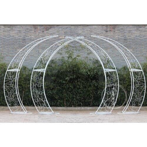 Wedding props colorful arch frame iron art large colorful road lead stage decoration rainbow road lead