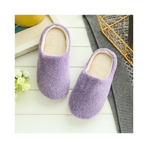 New Slippers Women Indoor House plush Soft Cute Cotton Slippers Shoes Non-slip Floor Home Slippers Women Slides For Bedroom