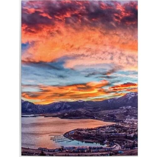 Home Decoration Hd Print Sunset Pictures Wall Artwork Modular Rocky Mountain Sky Poster Canvas Painting For Living Room Frame