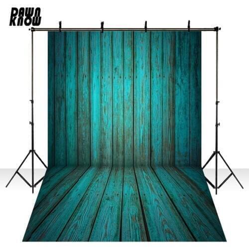 DAWNKNOW Wood Floor Vinyl Photography Background For Family Green Photo Shoot Backdrop For Wedding Photo Studio lv1480