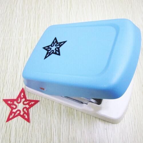 High quality hollow star hole punch greeting card embossing device DIY paper cutter Craft gifts Five-pointed star design puncher