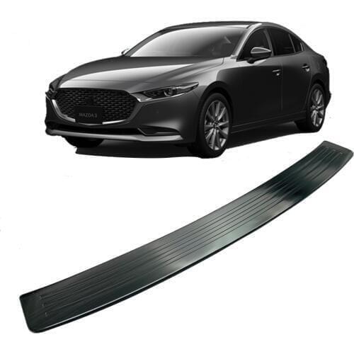 Stainless Steel Car Rear Door Guard Bumper Foot Scuff Plate Protective Cover For Mazda 3 2020 Accessories