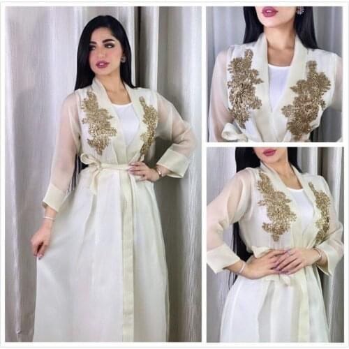 2021 Spring and Summer Fashion Style African Women Long Sleeve Dress with Inner African Dresses for Women