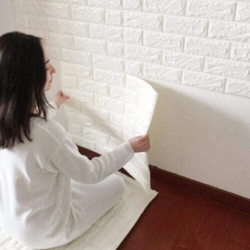 60x60cm PE Foam 3D Wallpaper DIY Wall Stickers Wall Decor Embossed Brick Stone Brick pattern 3D Textured PE Foam Wallpaper Wall