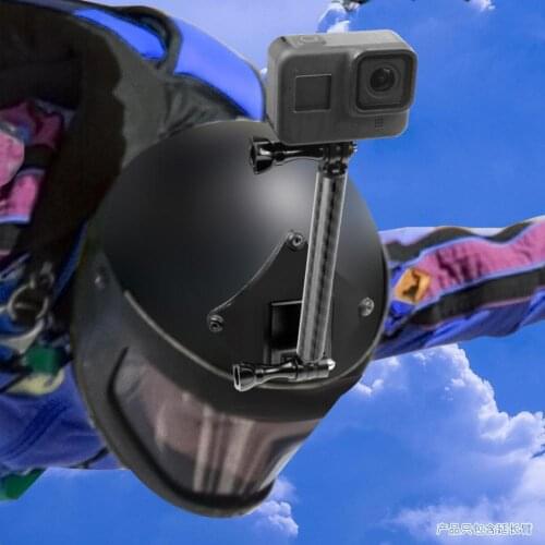 40% Dropshipping!! Lightweight Carbon Fiber Rod Helmet Extension Arm Selfie Hand Grip Tripod Adapter for GOPRO9/8/7/6/5/4/3/MAX