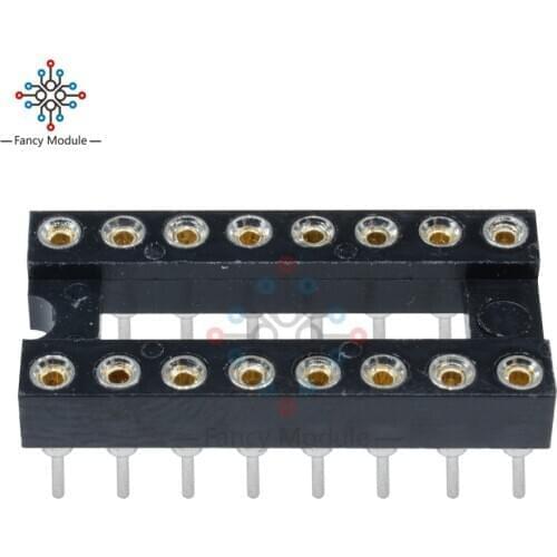 50 PCS 16-pin DIP SIP Round IC Socket Adapter Wire-Bonded Gold Plating Machine