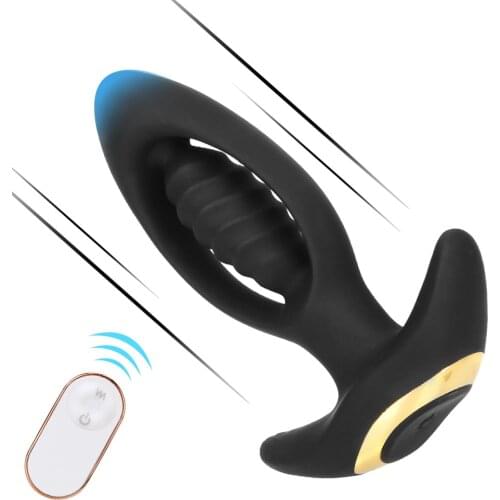 Anal Plug Vibrator 9 Frequency Butt Plug Prostate Massage Sex Toys For Men Women Silicone Wireless Remote Control