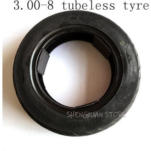3.00-8 Tubeless Tire Fits for Scooter ,Gas and Electric Scooters Warehouse Vehicles Mini Motorcycle Moped 8" Rim Free Shipping