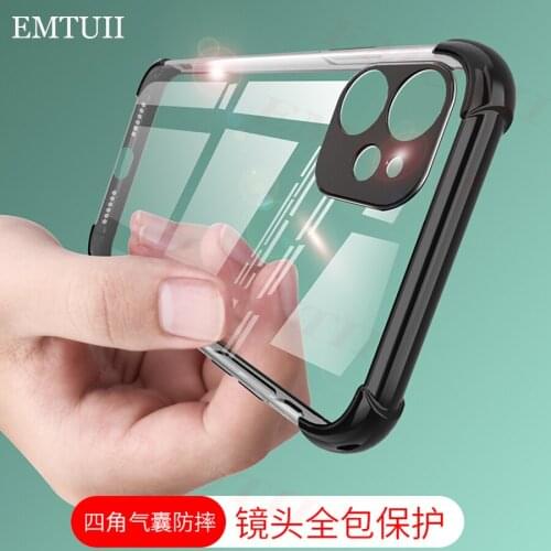 Para iPhone 12 Pro Max Mini X XR XS Max láser de TPU Airbag para iPhone 11 Pro Max cubierta x xr xs max 12 mini